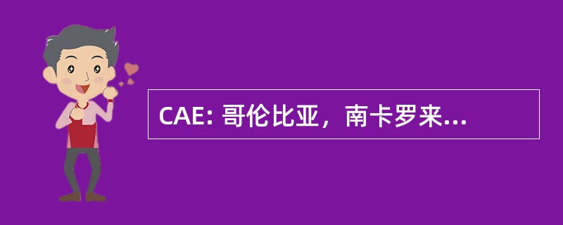 CAE: 哥伦比亚，南卡罗来纳州，美国-哥伦比亚南卡罗来纳州机场大都会