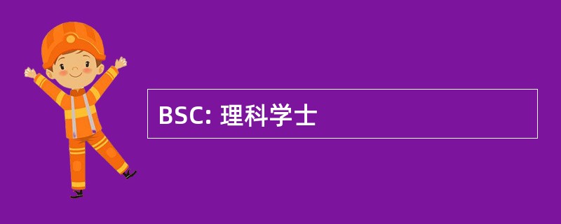 BSC: 理科学士