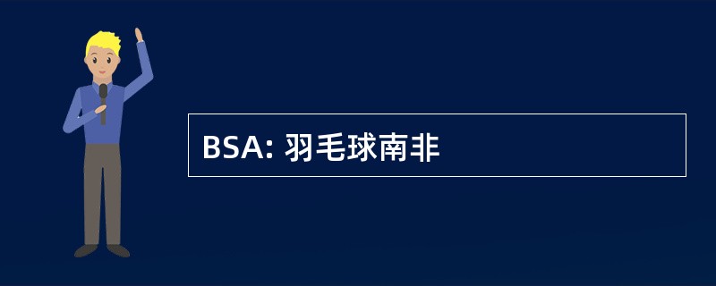 BSA: 羽毛球南非