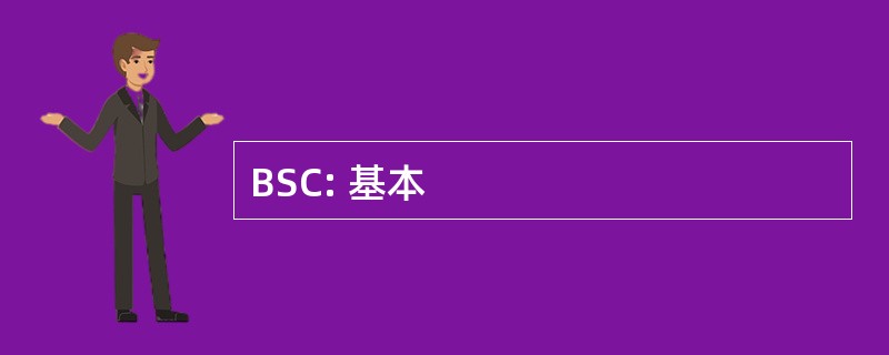 BSC: 基本