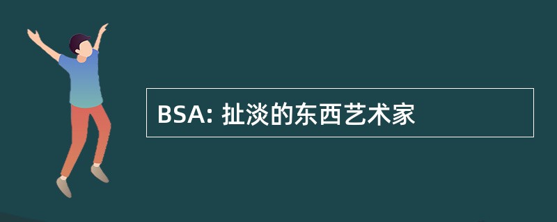 BSA: 扯淡的东西艺术家