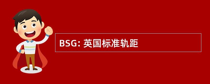 BSG: 英国标准轨距