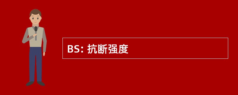 BS: 抗断强度