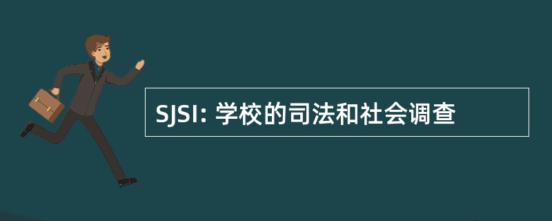 SJSI: 学校的司法和社会调查