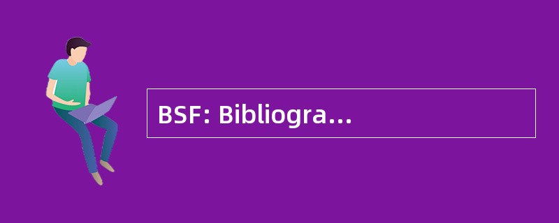 BSF: Bibliographie Sociolinguistique 法语