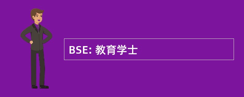 BSE: 教育学士