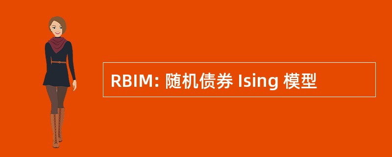 RBIM: 随机债券 Ising 模型