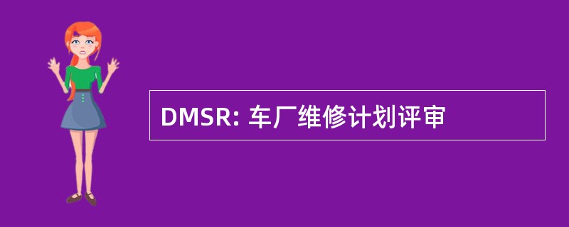 DMSR: 车厂维修计划评审