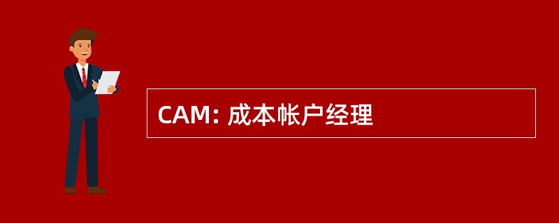 CAM: 成本帐户经理