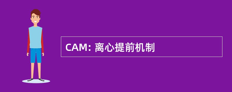 CAM: 离心提前机制