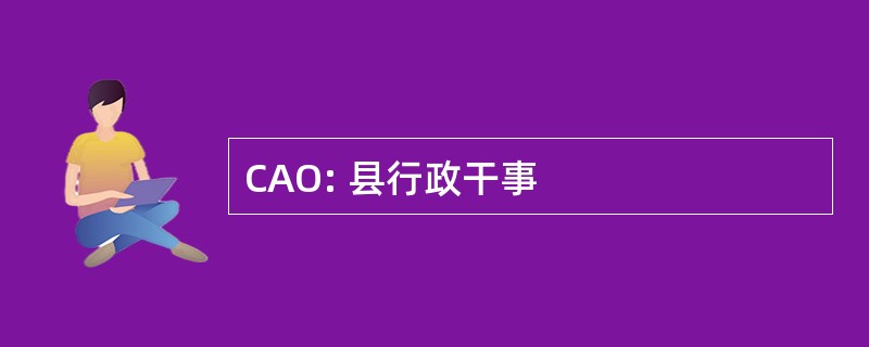 CAO: 县行政干事