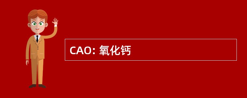 CAO: 氧化钙