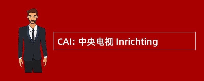 CAI: 中央电视 Inrichting