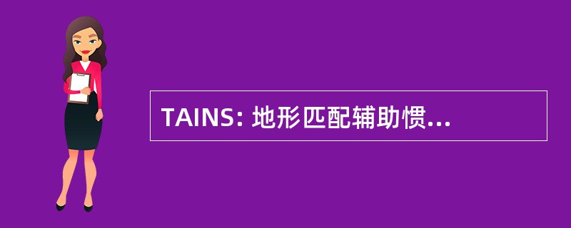 TAINS: 地形匹配辅助惯性导航系统