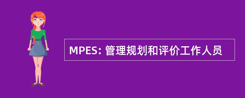 MPES: 管理规划和评价工作人员