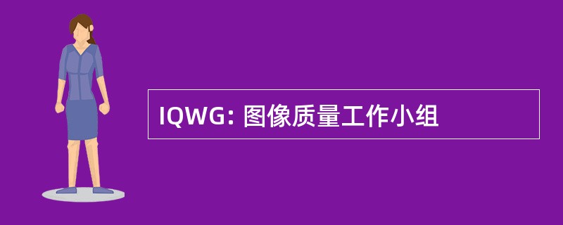 IQWG: 图像质量工作小组