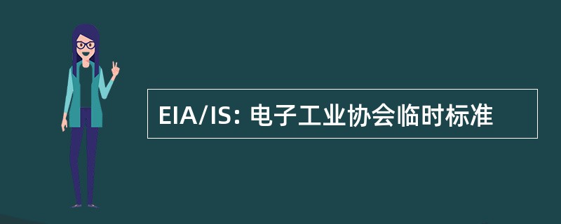 EIA/IS: 电子工业协会临时标准