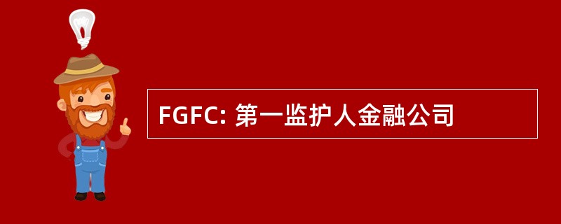 FGFC: 第一监护人金融公司