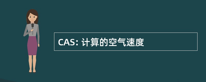 CAS: 计算的空气速度