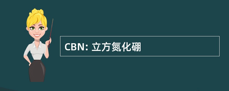 CBN: 立方氮化硼