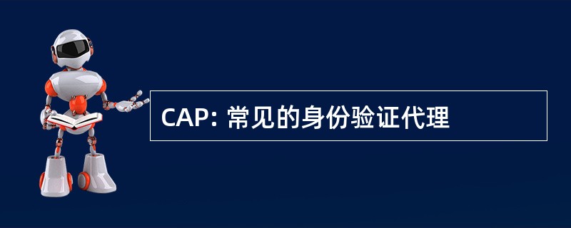 CAP: 常见的身份验证代理