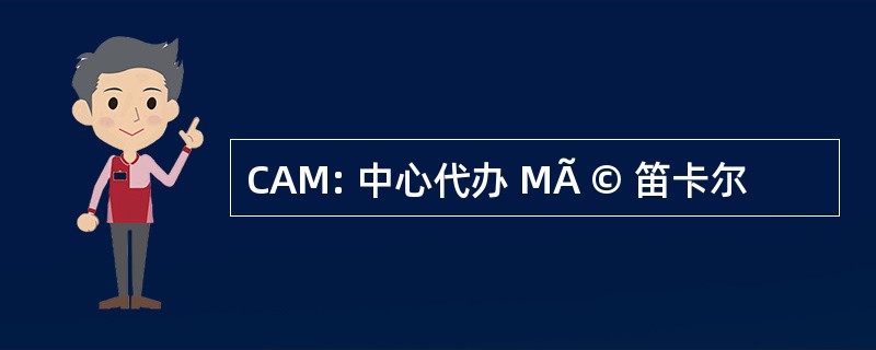 CAM: 中心代办 MÃ © 笛卡尔