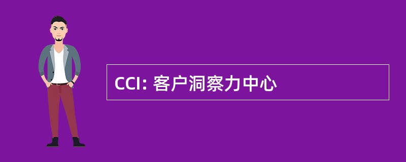 CCI: 客户洞察力中心