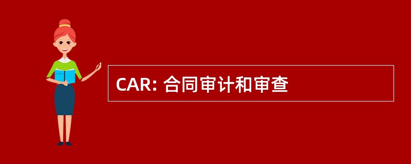 CAR: 合同审计和审查