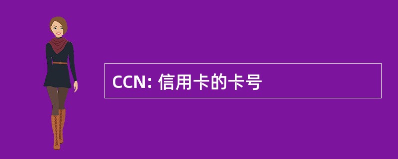 CCN: 信用卡的卡号