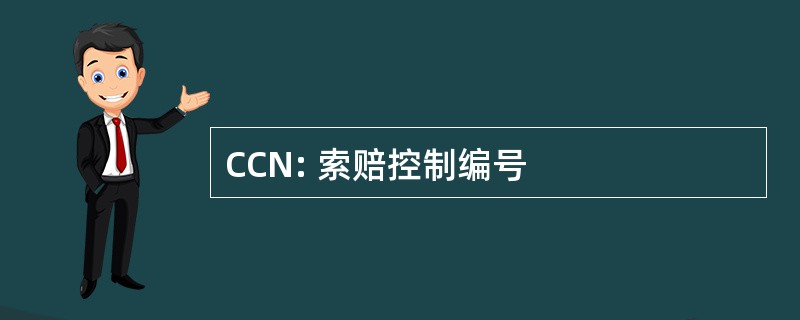 CCN: 索赔控制编号