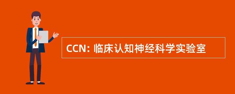 CCN: 临床认知神经科学实验室