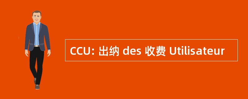 CCU: 出纳 des 收费 Utilisateur