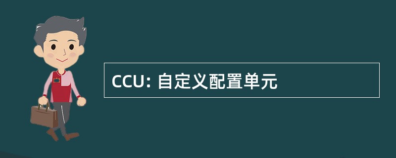 CCU: 自定义配置单元