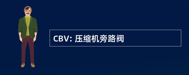 CBV: 压缩机旁路阀