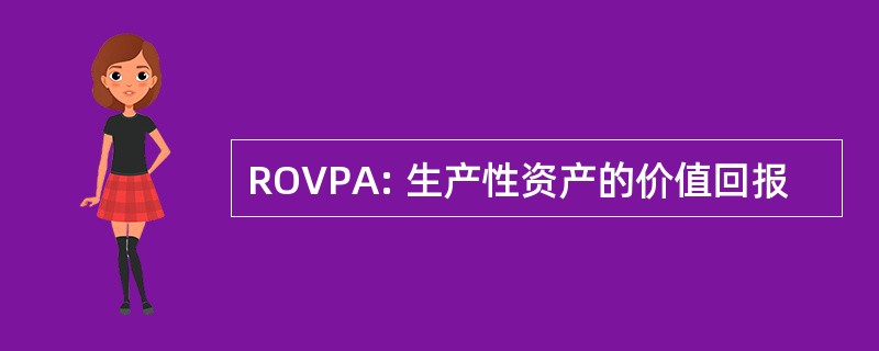 ROVPA: 生产性资产的价值回报