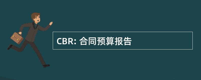 CBR: 合同预算报告