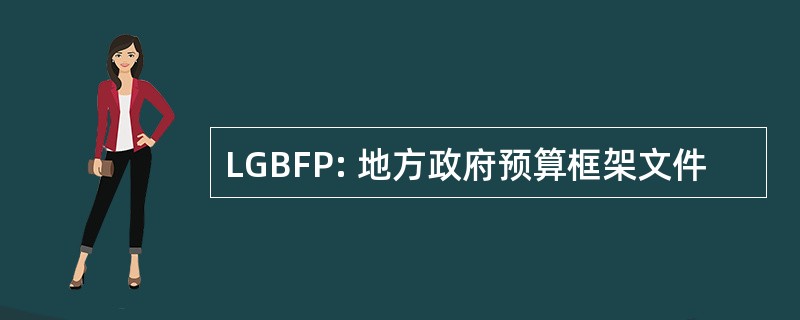 LGBFP: 地方政府预算框架文件