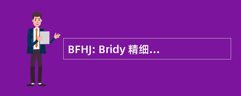 BFHJ: Bridy 精细手工制作首饰，LLC