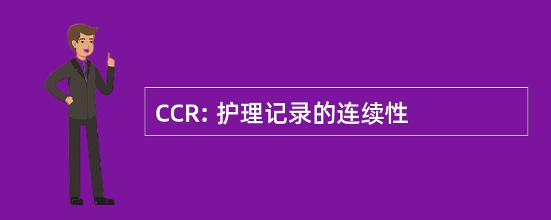 CCR: 护理记录的连续性