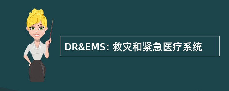 DR&amp;EMS: 救灾和紧急医疗系统