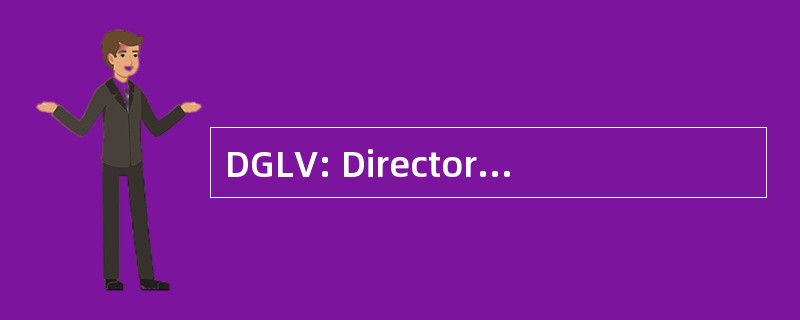 DGLV: Directoraat 督 Luchtvaart