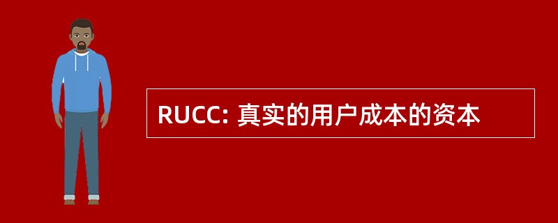 RUCC: 真实的用户成本的资本