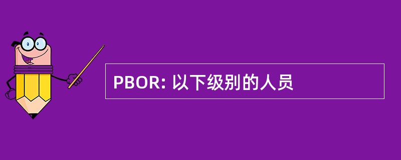 PBOR: 以下级别的人员