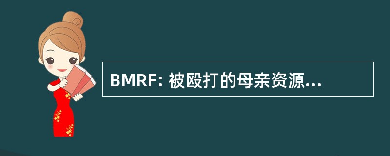 BMRF: 被殴打的母亲资源基金公司