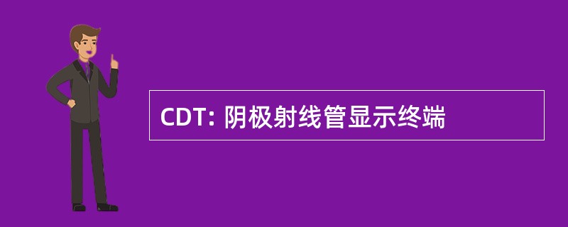 CDT: 阴极射线管显示终端