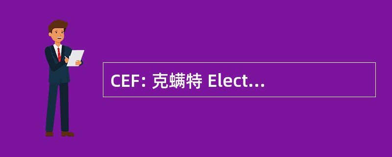 CEF: 克螨特 Electrotechnique 法兰西