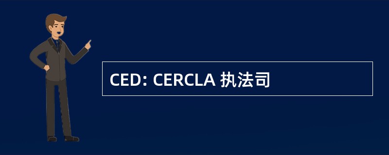 CED: CERCLA 执法司