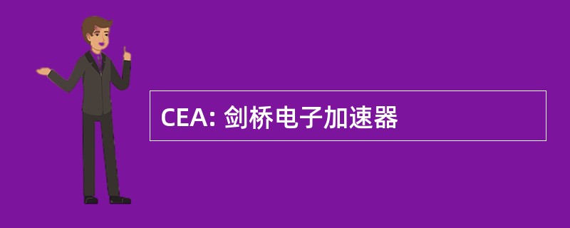 CEA: 剑桥电子加速器