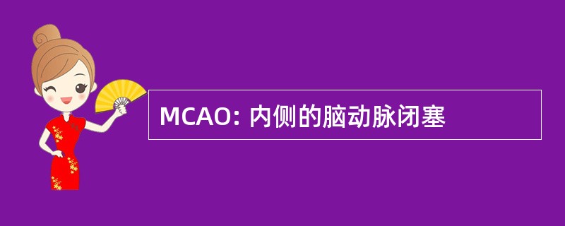 MCAO: 内侧的脑动脉闭塞