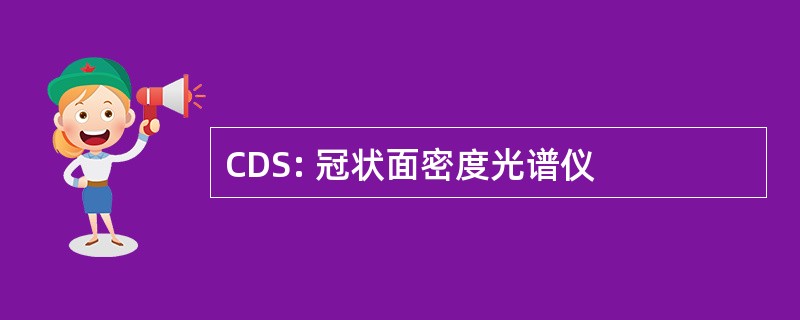 CDS: 冠状面密度光谱仪